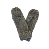 Women's Knit Bouclé Mittens