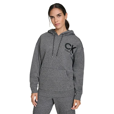 Oversized Eco Fleece CK Logo Hoodie