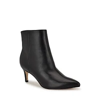 Sheeba Leather Cocktail Booties