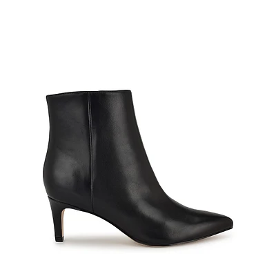 Sheeba Leather Cocktail Booties