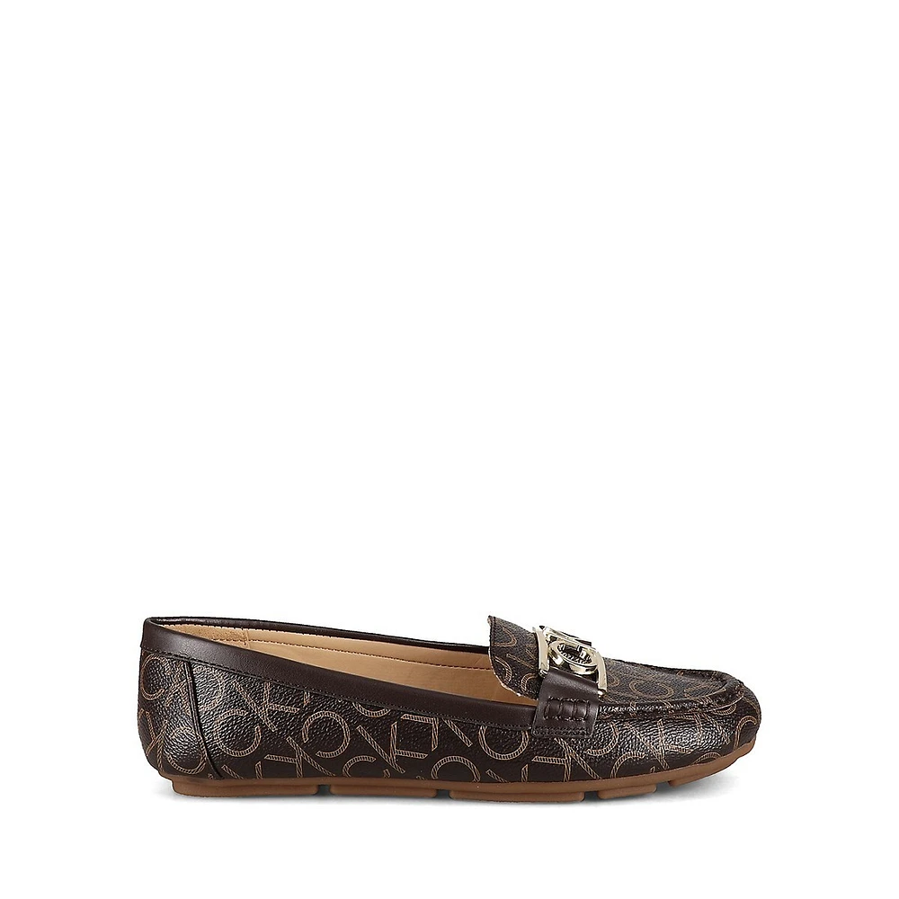 Lilet CK-Monogram Loafer Flats