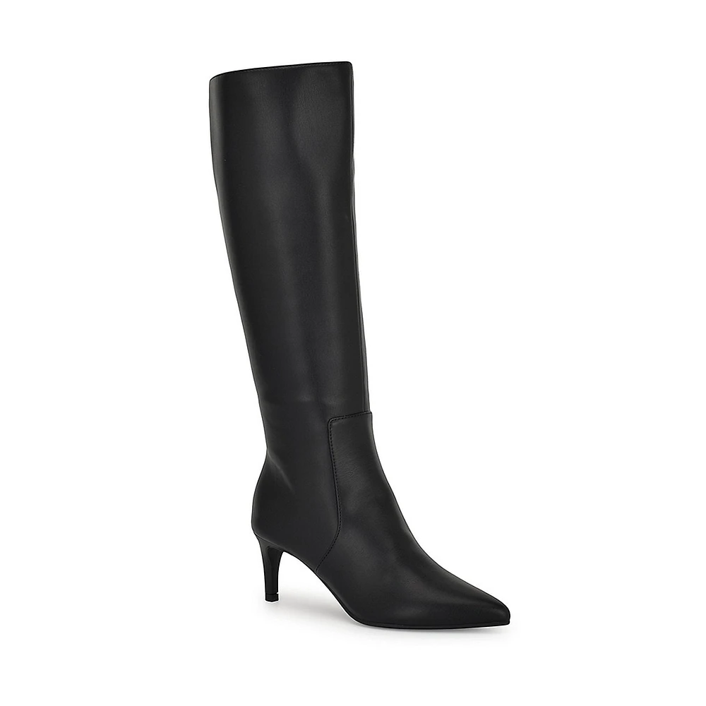 Shadie3 Wide-Calf Leather Tall Boots