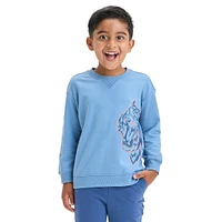 Little Boy's Tiger-Graphic French Terry Sweatshirt