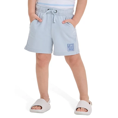 Little Boy's Let's Do This Pull-On French Terry Shorts