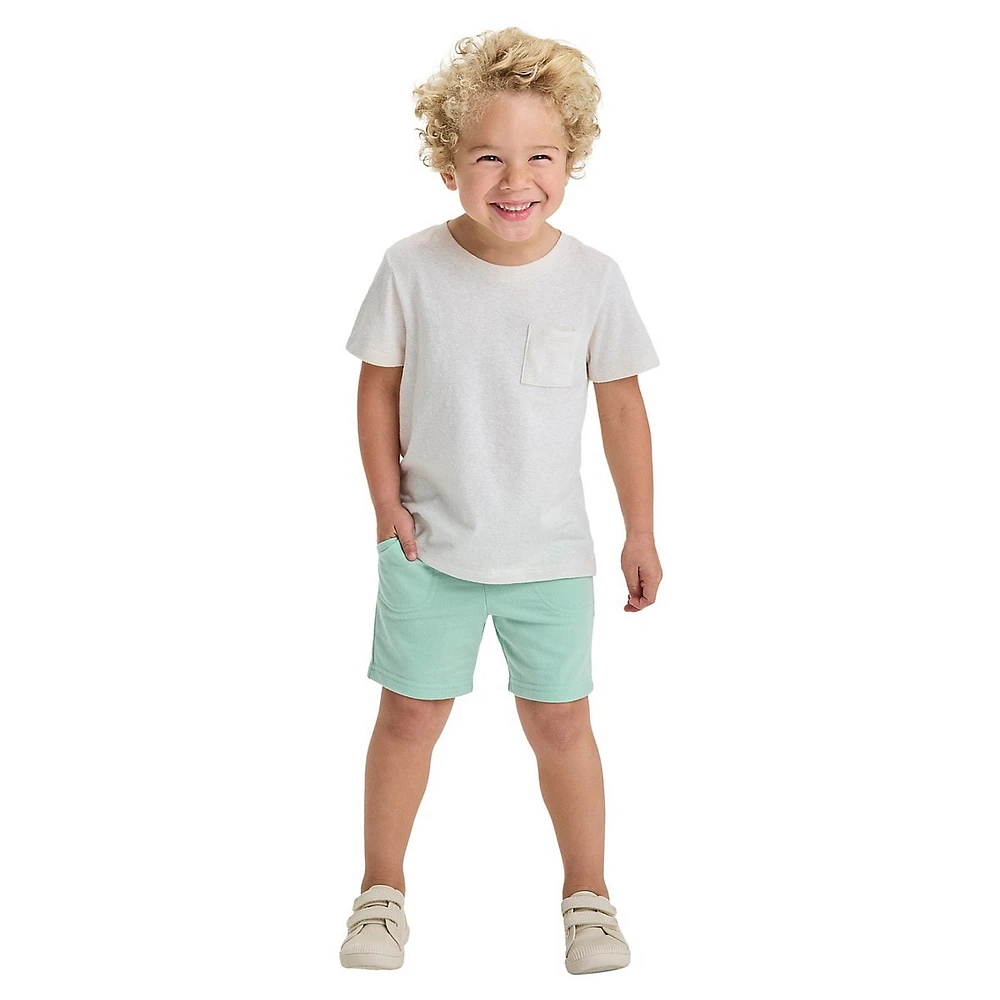 Little Boy's French Terry Pull-On Shorts
