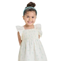 LIttle Girl's Floral Tulle Flutter Dress