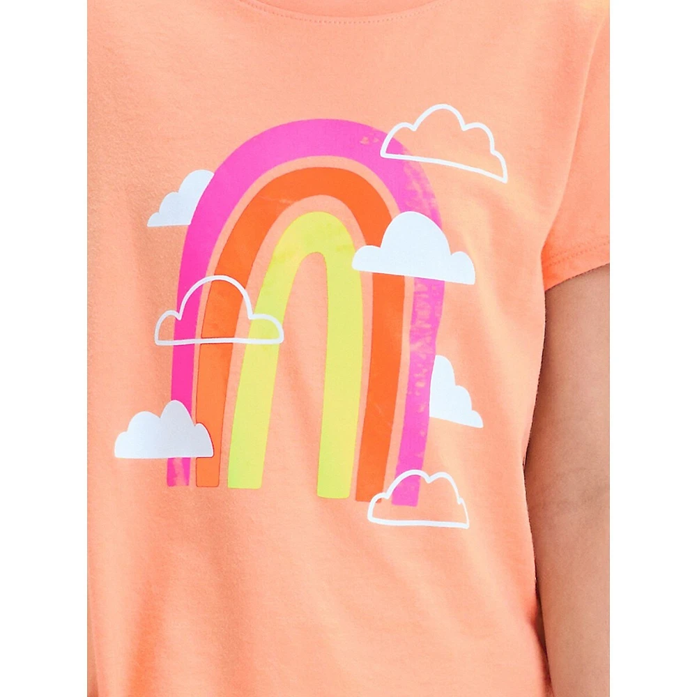 ​Girl's Rainbow-Graphic T-Shirt