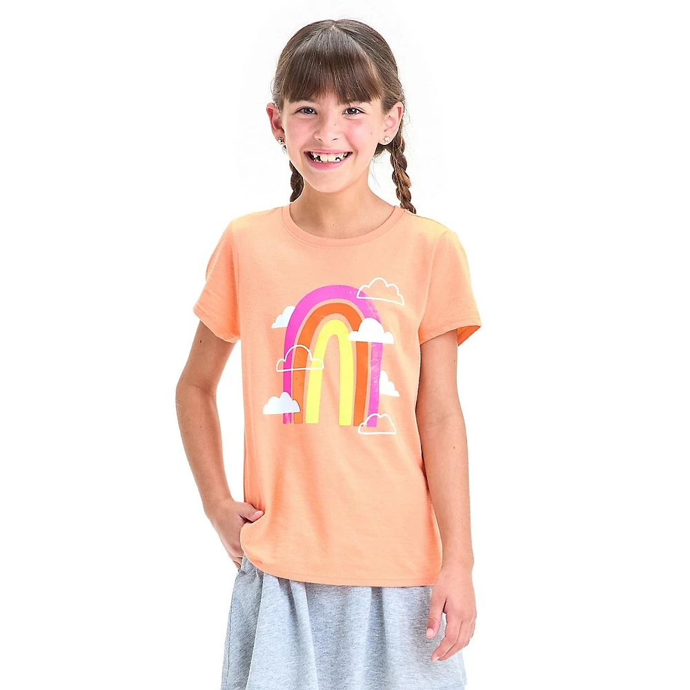 ​Girl's Rainbow-Graphic T-Shirt