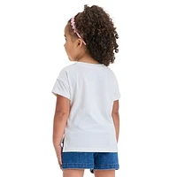 T-shirt à imprimé floral pour petite fille