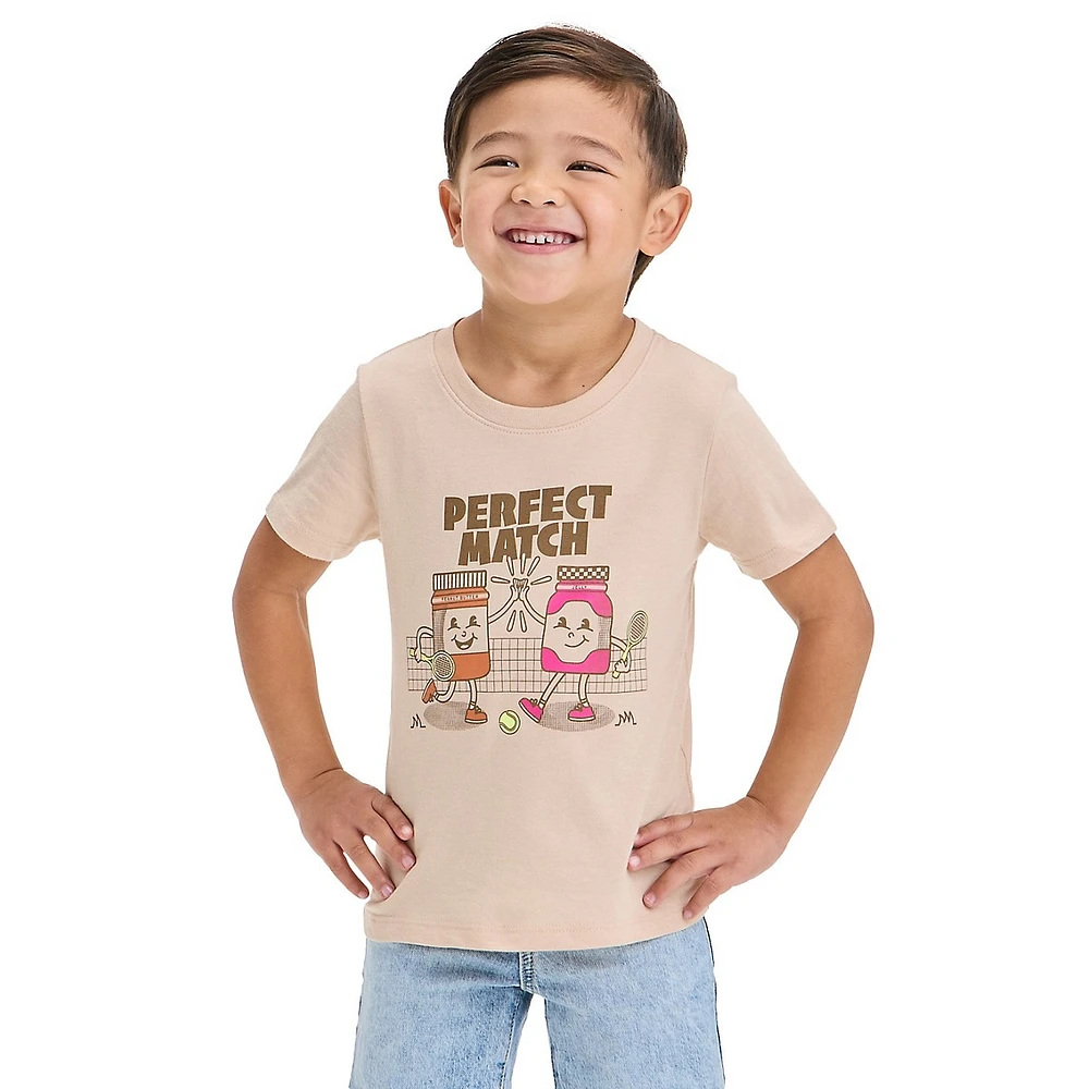 Little Boy's Peanut Butter & Jelly Graphic T-Shirt