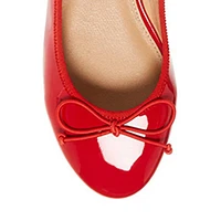 Cherry Patent Kitten Pumps