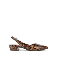 Banks Low-Heel Slingback D'Orsay Sandals