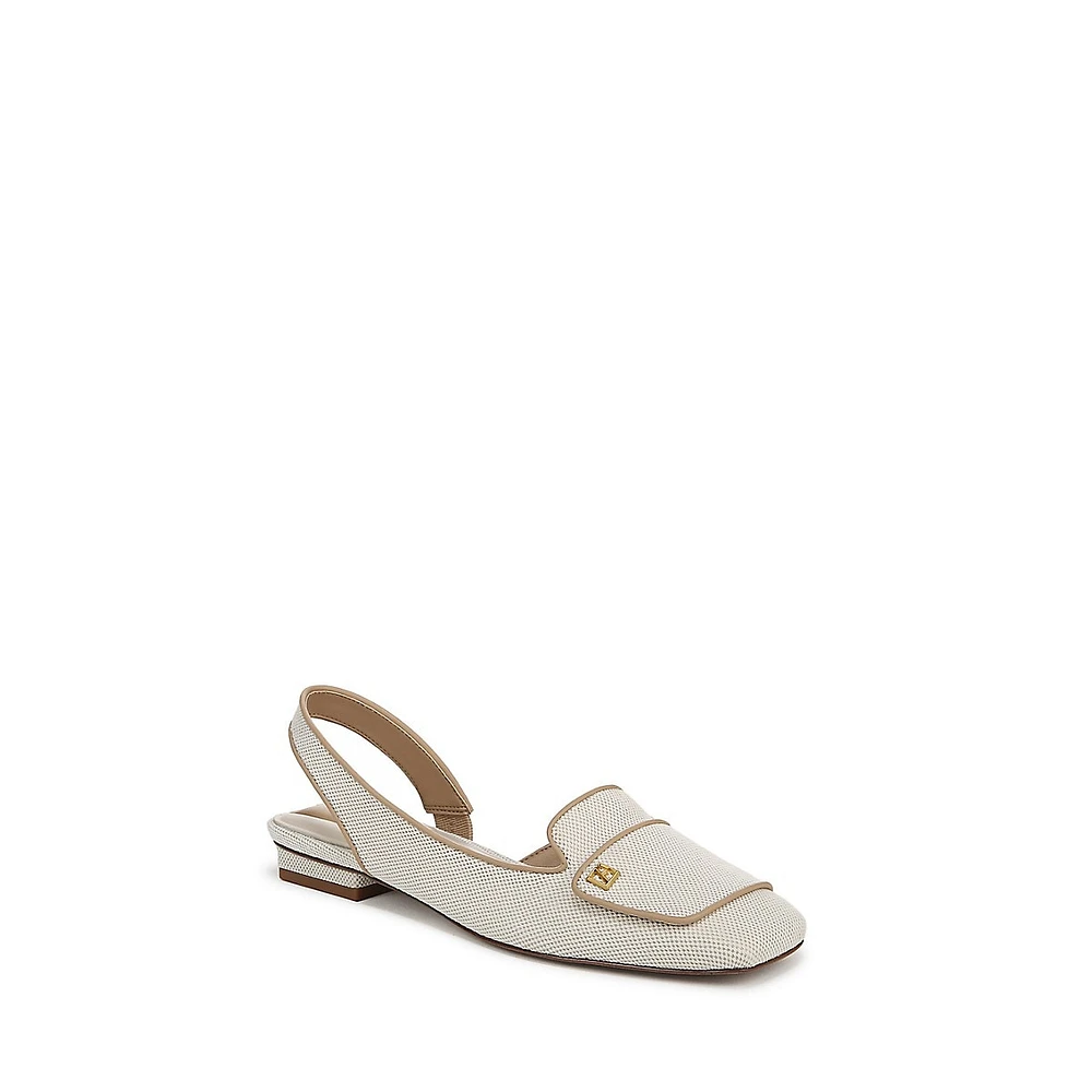 Teagan2 D'Orsay Slingback Flats