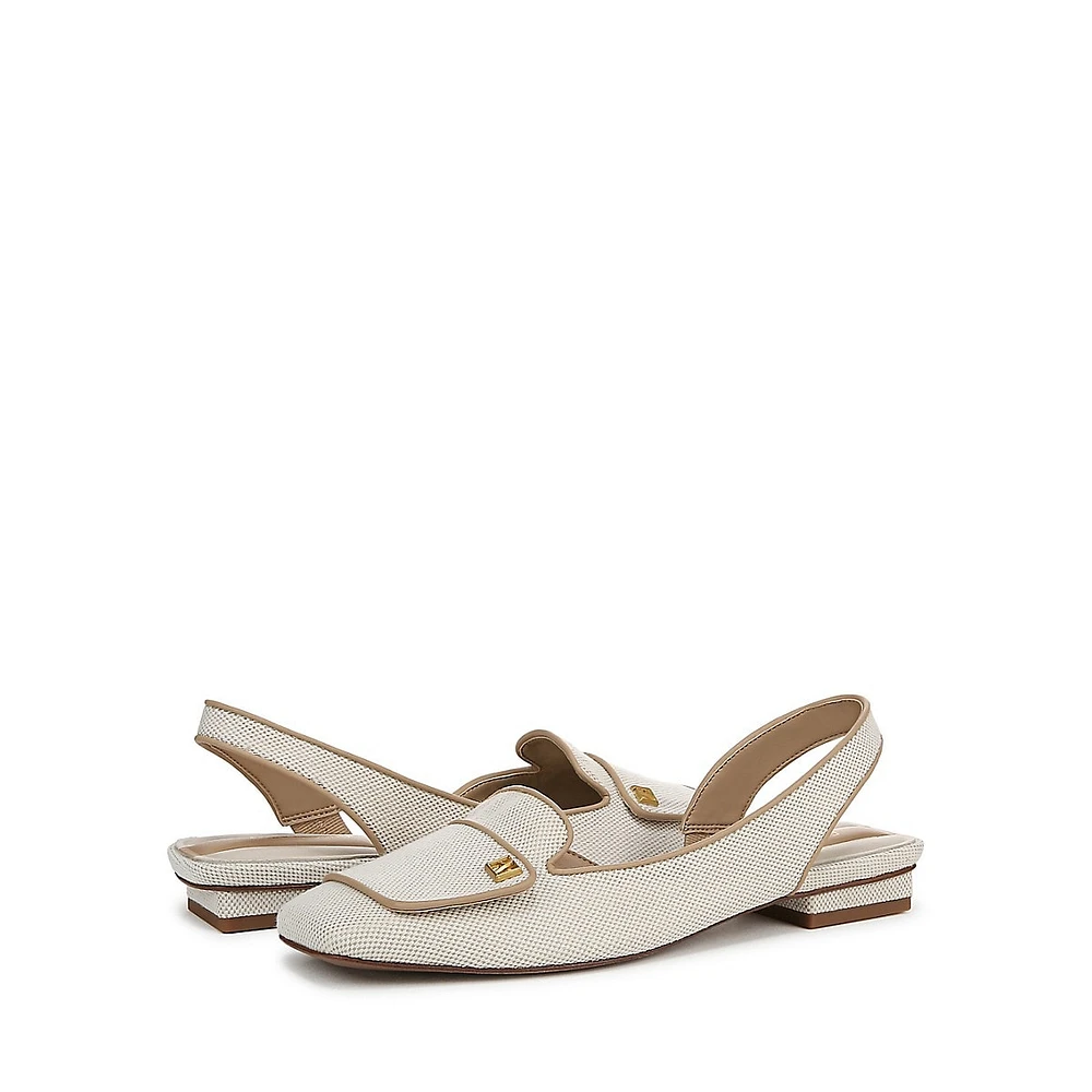 Teagan2 D'Orsay Slingback Flats