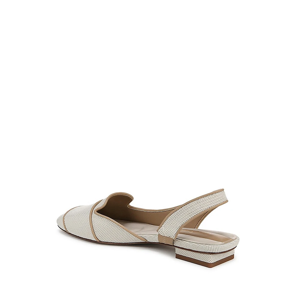 Teagan2 D'Orsay Slingback Flats