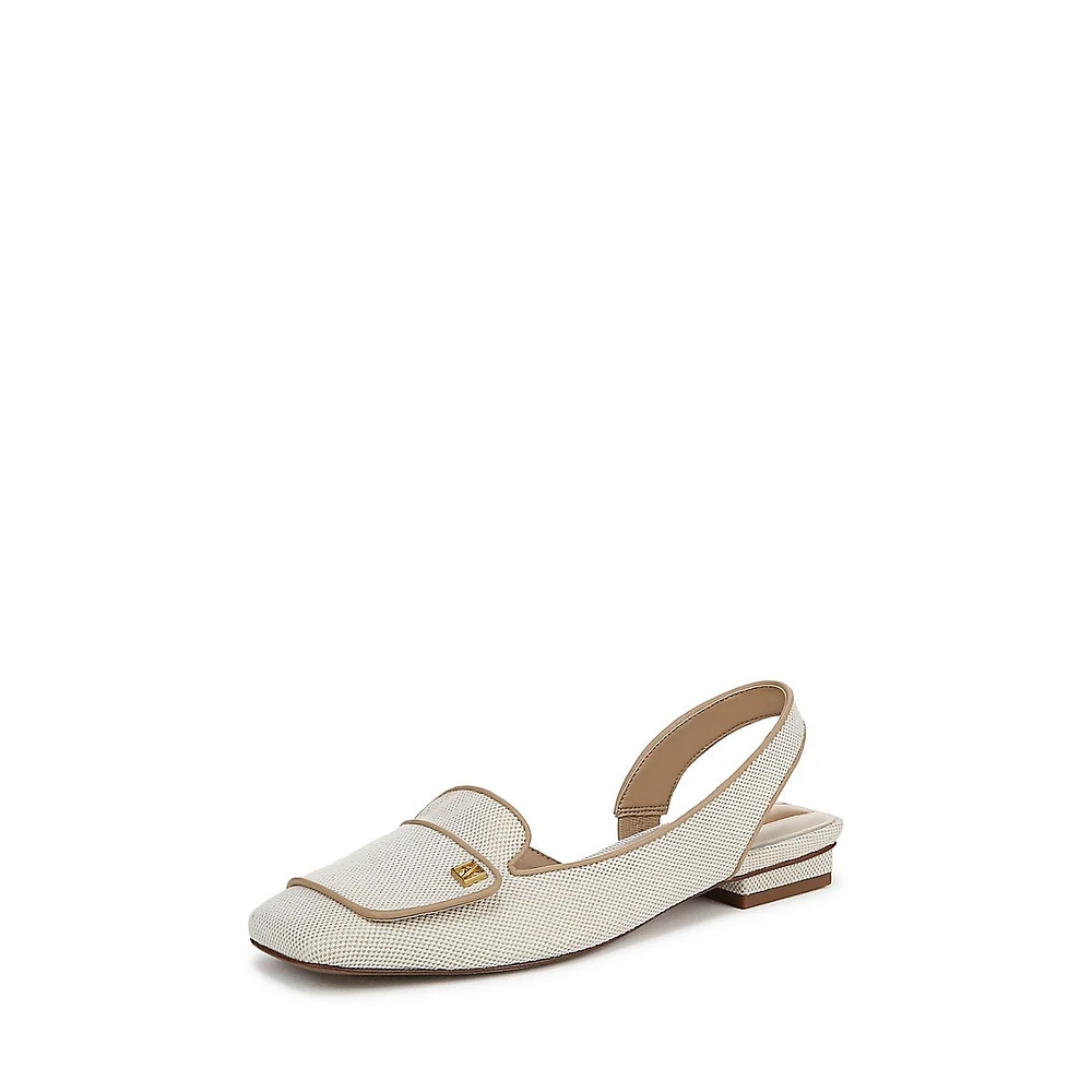 Teagan2 D'Orsay Slingback Flats