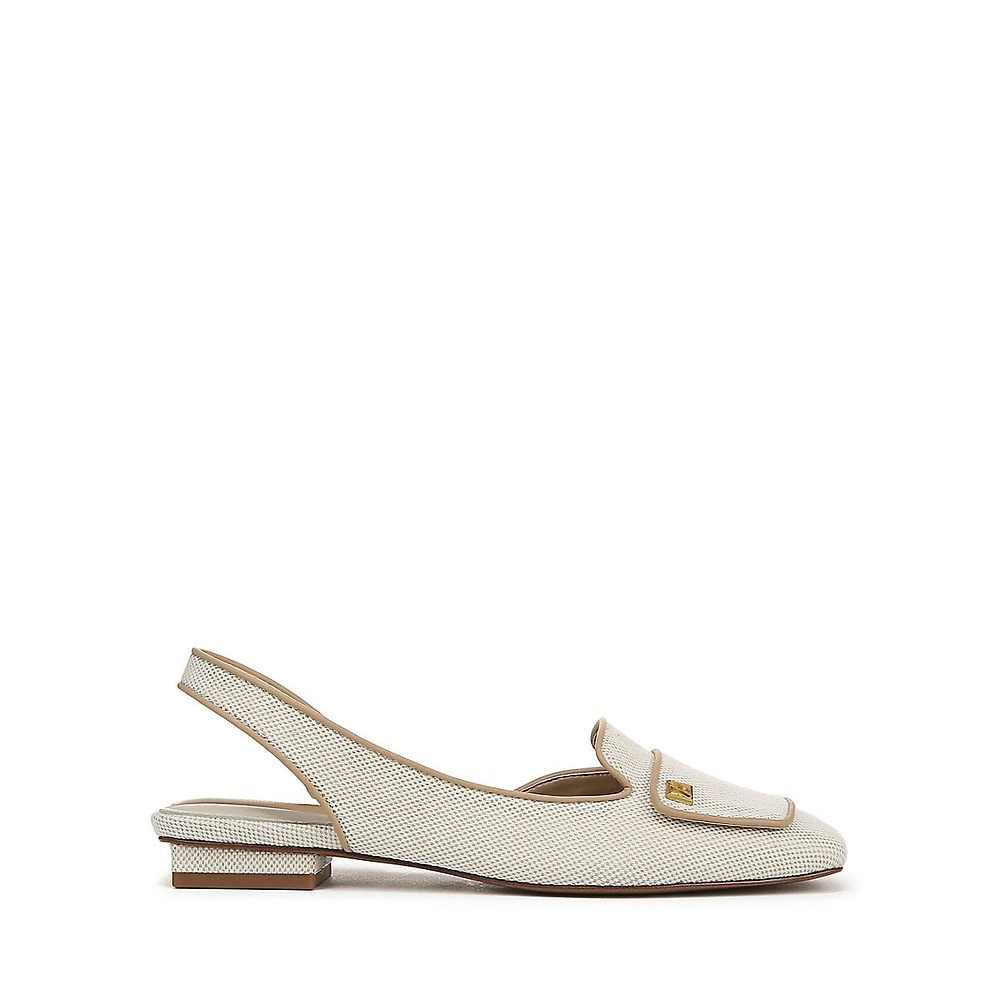 Teagan2 D'Orsay Slingback Flats