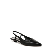 L-Palmira Leather Slingback Flats