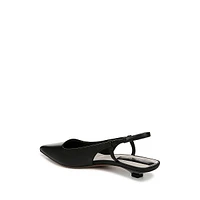 L-Palmira Leather Slingback Flats