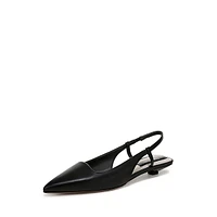 L-Palmira Leather Slingback Flats