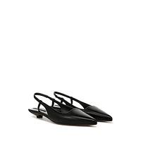 L-Palmira Leather Slingback Flats