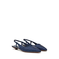 L-Palmira2 Raffia Slingback Flats