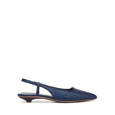 L-Palmira2 Raffia Slingback Flats