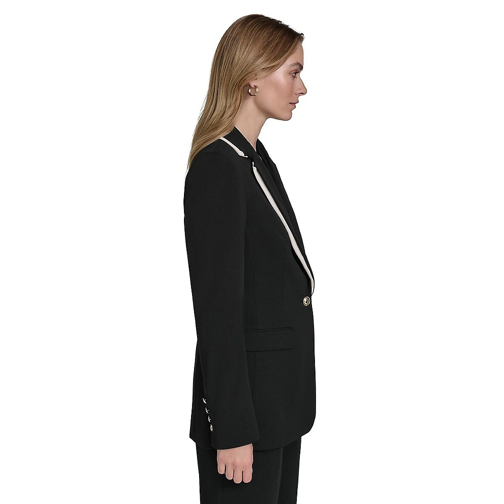 Colourblock-Double-Collar Blazer