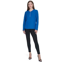 Plus H-Monogram Quarter-Zip Top