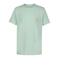 Boy's Monogram Logo Pocket T-Shirt