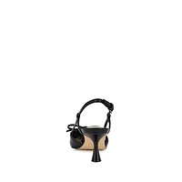 Reega3 Bow Slingback Kitten-Heel Sandals
