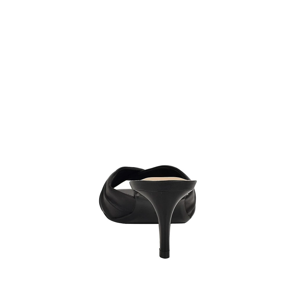 Imeena Kitten-Heel Mule Sandals