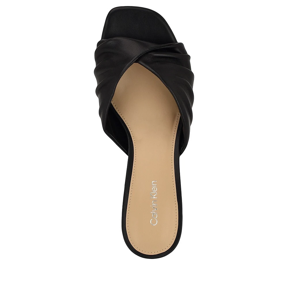 Imeena Kitten-Heel Mule Sandals