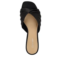 Imeena Kitten-Heel Mule Sandals