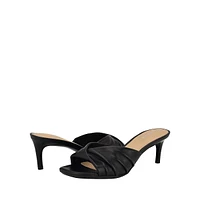 Imeena Kitten-Heel Mule Sandals