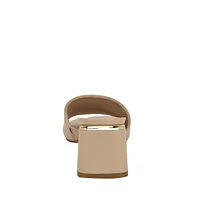 Rowena Block-Heel Slide Sandals