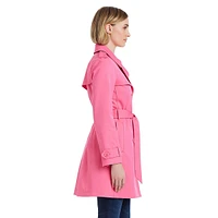 Double-Breasted Short Trench Coat