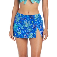 Desert Bloom High-Waist Skirted Swim Bottom