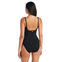 Maillot de bain tankini une pièce à col carré Walk The Line