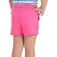 Short à enfiler en molleton français pour petite fille