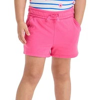 Short à enfiler en molleton français pour petite fille