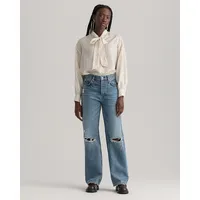 D2. Hw Relaxed Straight Rip Jeans