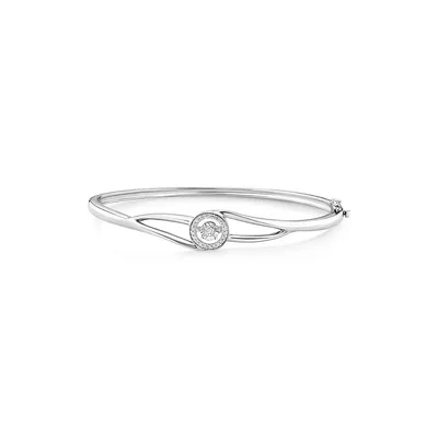 Everlight Bangle With 0.15 Carat Tw Of Diamonds In Sterling Silver