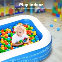 Inflatable Swimming Pool For Outdoor, Garden, Backyard (120x71x24")