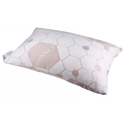 Copper Memory Foam Pillow, Hypoallergenic, Queen Size