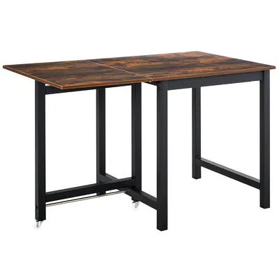 Foldable Dining Table, Drop Leaf Kitchen Table Writing Desk