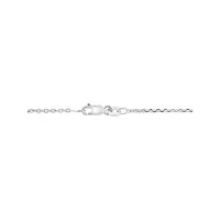 Silver Diamond H Pendant Necklace