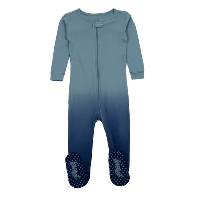Kids Footed Sleeper Cotton Tie Dye Pajamas