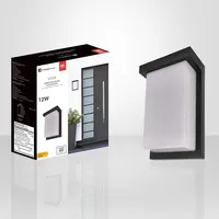 Outdoor Wall Light With Integrated Leds, 8'' Height, From The Viva Collection, Black