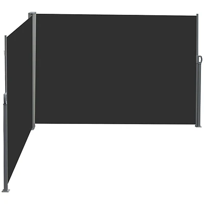236" X 63" Double Retractable Side Awning Patio Screen